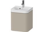Duravit Happy D.2 Plus Möbelwaschtisch HP4340O60600000 40x36cm, 1 Tür, Anschlag links, mit Hahnloch, taupe seidenmatt