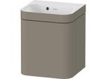 Duravit Happy D.2 Plus Möbelwaschtisch-Unterschrank HP4633N92920000 40x36cm, 1 Tür, Anschlag links, ohne Hahnloch, steingrau seidenmatt