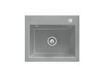 Villeroy und Boch Subway 60 S Einbauspüle 330902SL mit Ablaufgarnitur, Excenterbetätigung, 600 x 510 mm, stone CeramicPlus