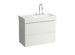 LAUFEN Kartell Waschtisch-Unterschrank H4076080336401 88x60x45cm, 2 Schubladen, weiß matt