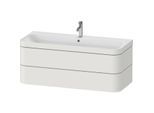 Duravit Happy D.2 Plus Möbelwaschtisch-Unterschrank HP4639O39390000 117,5x49cm, 2 Schubkästen, 1 Hahnloch, nordic weiß seidenmatt