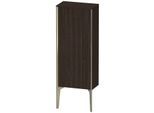 Duravit XViu Halbhochschrank XV1305LB169 40x24x89cm, champagner matt, Tür links, nussbaum gebürstet