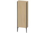 Duravit XViu Halbhochschrank XV1316RB271 50x133x24cm, 1 Tür, schwarz matt, Anschlag rechts, mediterrane eiche