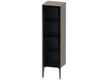 Duravit XViu Halbhochschrank XV1367LB243 40x36x133cm, Glastür, schwarz matt, Tür links, basalt matt