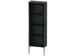 Duravit XViu Halbhochschrank XV1366RB180 50x24x133cm, Glastür, champagner matt, Tür rechts, graphit supermatt