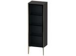Duravit XViu Halbhochschrank XV1368LB180 50x36x133cm, Glastür, champagner matt, Tür links, graphit supermatt