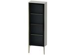 Duravit XViu Halbhochschrank XV1366LB107 50x24x133cm, Glastür, champagner matt, Tür links, betongrau matt