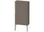 Duravit XViu Halbhochschrank XV1306LB190 50x24x89cm, champagner matt, Tür links, flannel grey seidenmatt