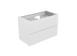 Keuco Edition 11 Waschtischunterschrank 31256140000 105 x 70 x 53,5 cm, Lack Seidenmatt, Glas Trüffel klar