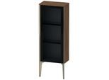 Duravit XViu Halbhochschrank XV1360RB121 40x24x89cm, Glastür, champagner matt, Tür rechts, nussbaum dunkel