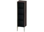 Duravit XViu Halbhochschrank XV1367RB172 40x36x133cm, Glastür, champagner matt, Tür rechts, eiche dunkel gebürstet