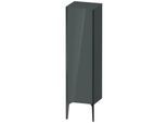 Duravit XViu Halbhochschrank XV1325LB238 40x36x133cm, schwarz matt, Tür links, dolomiti grey hochglanz