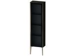 Duravit XViu Halbhochschrank XV1365LB116 40x24x133cm, Glastür, champagner matt, Tür links, Eiche schwarz