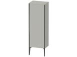 Duravit XViu Halbhochschrank XV1326LB207 50x36x133cm, schwarz matt, Tür links, betongrau matt