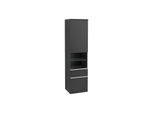 Villeroy und Boch Venticello Hochschrank A95212PD 40,4 x 154,6 x 37,2 cm, rechts, Griff White, Black Matt Lacquer