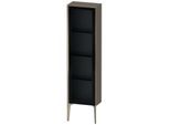Duravit XViu Halbhochschrank XV1365LB189 40x24x133cm, Glastür, champagner matt, Tür links, flannel grey hochglanz