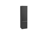 Villeroy und Boch Venticello Hochschrank A95111PD 40,4 x 154,6 x 37,2 cm, rechts, Griff Chrom, Black Matt Lacquer