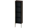 Duravit XViu Halbhochschrank XV1365LB169 40x24x133cm, Glastür, champagner matt, Tür links, nussbaum gebürstet