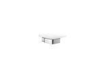 Emco Loft Seifenhalter 053000100 chrom, Kristallglas satiniert, Wandmodell