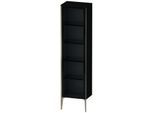 Duravit XViu Hochschrank XV1376LB140 50x36x177cm, Glastür, champagner matt, Tür links, schwarz hochglanz