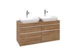 Villeroy und Boch Venticello Waschtisch-Unterschrank A94402RH 125,7x60,6x50,2cm, Griff White, Kansas Oak