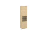 Villeroy und Boch Venticello Hochschrank A95201VJ 40,4 x 154,6 x 37,2 cm, links, Griff Chrom, nordic oak