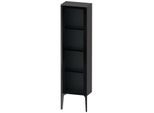 Duravit XViu Halbhochschrank XV1365RB249 40x24x133cm, Glastür, schwarz matt, Tür rechts, graphit matt