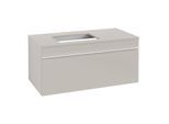 Villeroy und Boch Venticello Waschtisch-Unterschrank A94702VK 95,7 x 43,6 x 50,2 cm, Waschtisch links, Griff White, soft grey