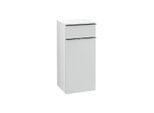 Villeroy und Boch Venticello Seitenschrank A95011RE 40,4 x 86,6 x 37,2 cm, Anschlag rechts, Griff Chrom, Glass Glossy White