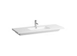 LAUFEN Living Square Waschtisch 8164350001041 130 x 48 cm, Überlauf, 1 Hahnloch, weiss