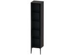 Duravit XViu Hochschrank XV1375RB280 40x36x177cm, Glastür, schwarz matt, Tür rechts, graphit supermatt