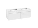 Villeroy und Boch Venticello Waschtisch-Unterschrank A94902DH 125,7 x 43,6 x 50,2 cm, Griff White, Glossy White