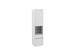 Villeroy und Boch Venticello Hochschrank A95211RE 40,4 x 154,6 x 37,2 cm, rechts, Griff Chrom, Glass Glossy White