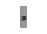 Villeroy und Boch Venticello Hochschrank A95212RA 40,4 x 154,6 x 37,2 cm, rechts, Griff White, Glass Glossy Grey