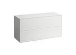 LAUFEN The new classic Schubladenelement/Sideboard H4060260851701 117,5x60x45,5cm, 2 Schubladen, Sideboard ohne Ausschnitt, Weiß matt