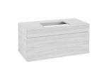 Villeroy und Boch Venticello Waschtisch-Unterschrank A94602E8 95,7 x 43,6 x 50,2 cm, Waschtisch mittig, Griff White, White Wood