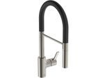 Ideal Standard Gusto Küchenarmatur BD417GN silver storm, mit 2-Funktionshandbrause aus Metall