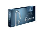 Ideal Standard Gusto Küchen-2-Loch-Armatur BD424AA chrom, mit hohem Rohrauslauf und herausziehbarer 2-Funktionshandbrause