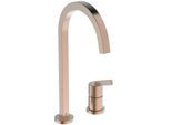 Ideal Standard Gusto Küchen-2-Loch-Armatur BD423J4 sunset rose, mit hohem eckigen Rohrauslauf