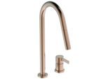 Ideal Standard Gusto Küchen-2-Loch-Armatur BD424J4 sunset rose, mit hohem Rohrauslauf und herausziehbarer 2-Funktionshandbrause