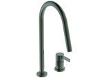 Ideal Standard Gusto Küchen-2-Loch-Armatur BD422A5 magnetic grey, mit hohem Rohrauslauf