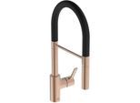 Ideal Standard Gusto Küchenarmatur BD417J4 sunset rose, mit 2-Funktionshandbrause aus Metall