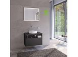 Keuco Stageline Waschtisch-Unterschrank 32863970000 80 x 55 x 49 cm, Dekor Vulkanit, Glas Vulkanit satiniert, ohne Elektrik