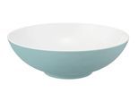Schüssel SELTMANN WEIDEN "Life Fashion", blau (weiß, grün chic), B:30,3cm H:9,9cm L:30,3cm T:30,3cm Ø:30,3cm, Porzellan, Schüsseln, Schüssel, Schale rund, 30 cm