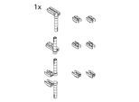 Kermi Gelenke 2533865 für V2 FW2/V2 TS1, silber hochglanz, Ersatzteilset