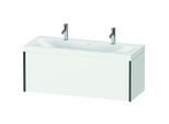 Duravit XViu Waschtisch-Unterschrank XV4613OB218C 120x48cm, 1 Auszug, schwarz matt, Rahmen C, weiß matt