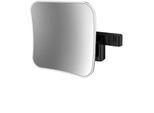 Emco evo LED-Rasier-/Kosmetikspiegel 109513352 schwarz, Vergrößerung 5-fach, 209 mm, 2-armig, eckig, lightsystem