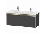 Duravit XViu Waschtisch-Unterschrank XV4613OB149P 120x48cm, 1 Auszug, champagner matt, Rahmen P, graphit matt