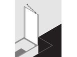 Kermi Filia XP Seitenwand FXTVD08017VAK 80x175cm, silber hochglanz, ESG klar, verkürzt neben Badewanne
