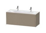 Duravit XViu Waschtisch-Unterschrank XV4613OB111C 120x48cm, 1 Auszug, champagner matt, Rahmen C, eiche kaschmir